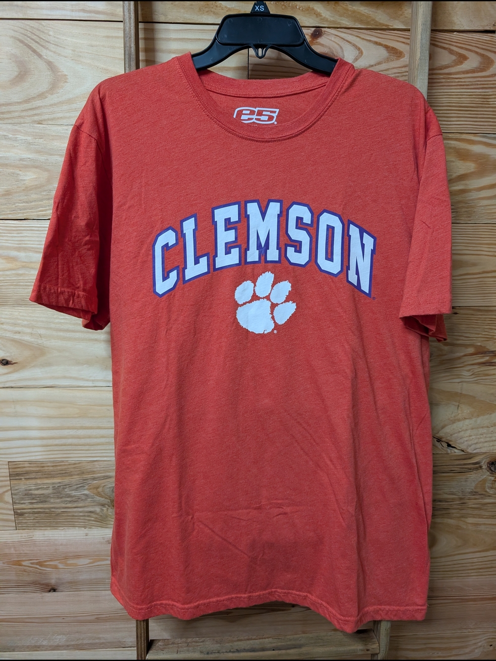 Clemson Orange Graphic Tee with Paw Logo